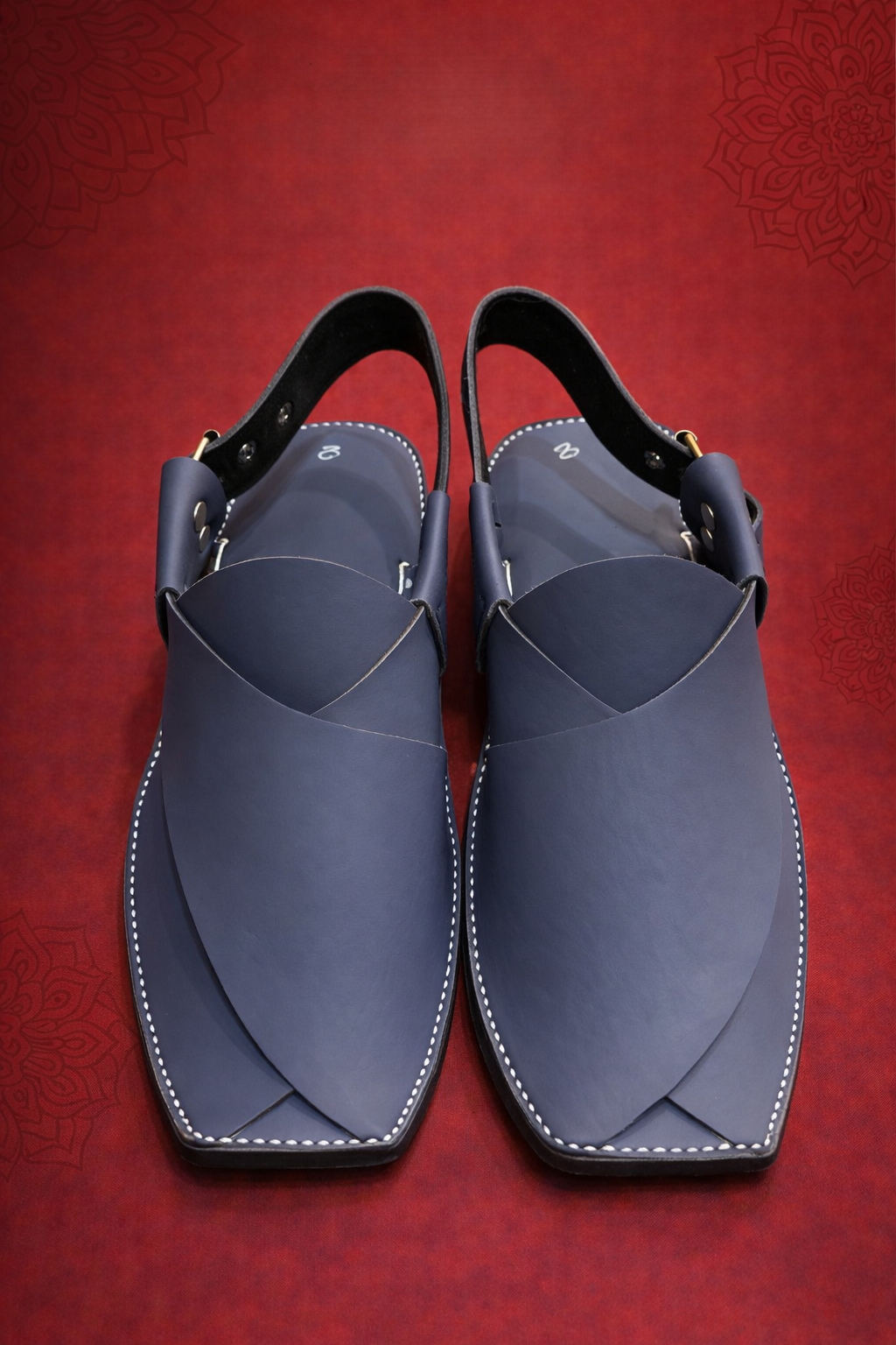 Midnight Blue Peshawari Chappal
