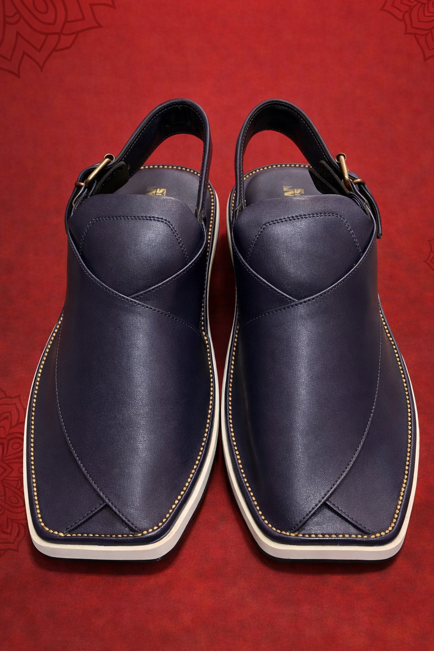 Premium Navy Blue Peshawari Kheri