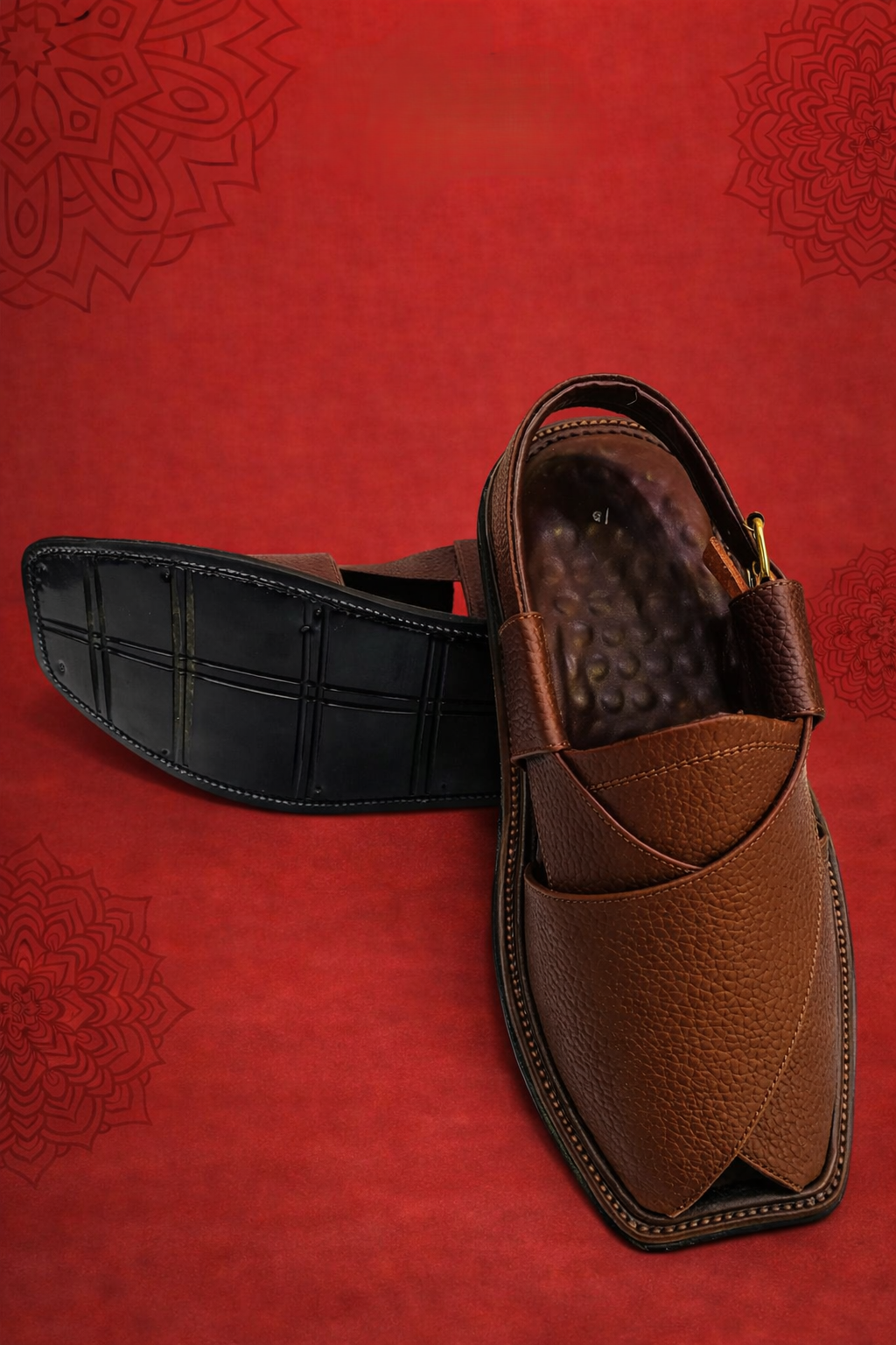 Dotted Leather Smart Zalmi Chappal