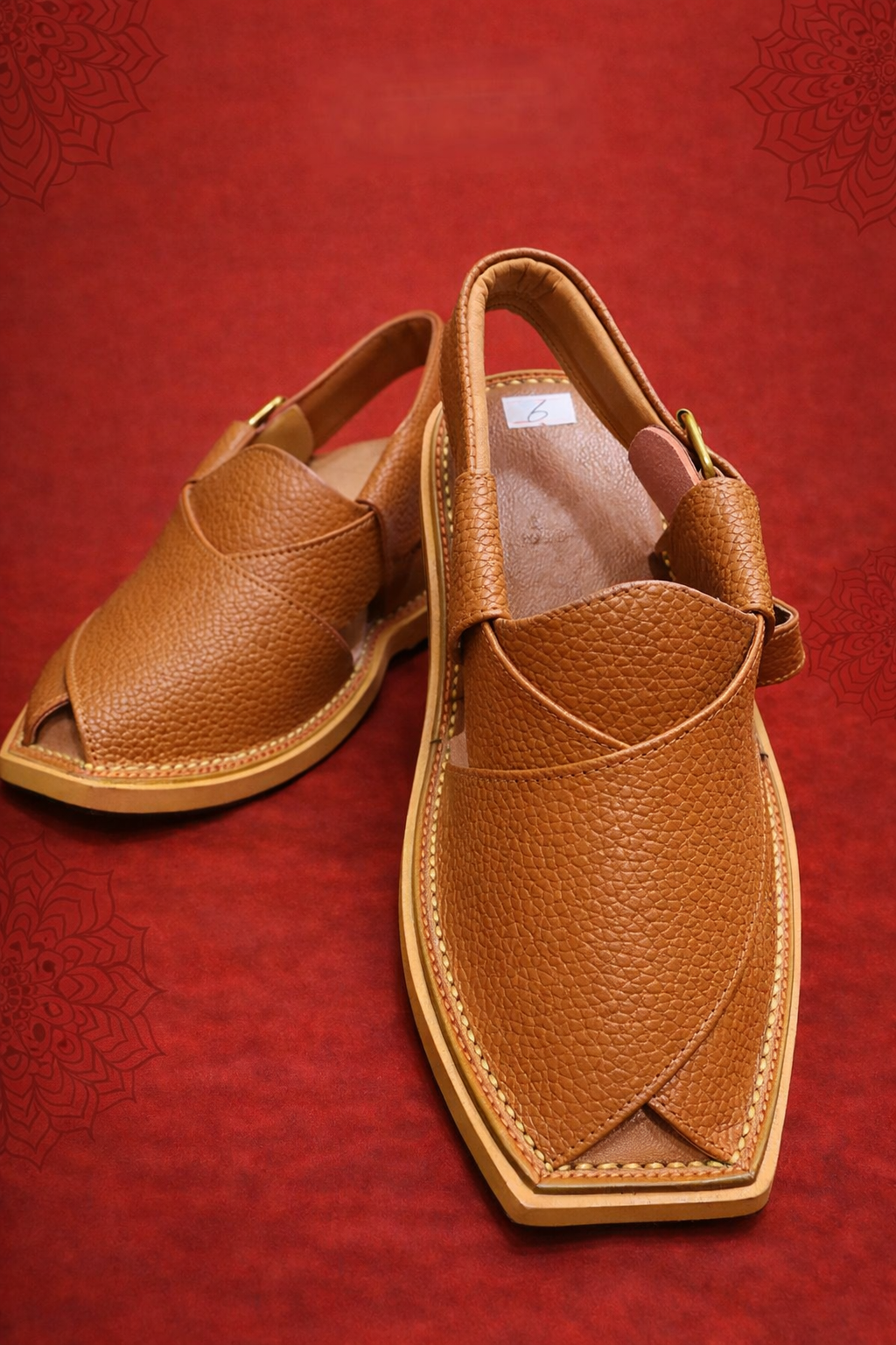 Dotted Leather Smart Zalmi Chappal
